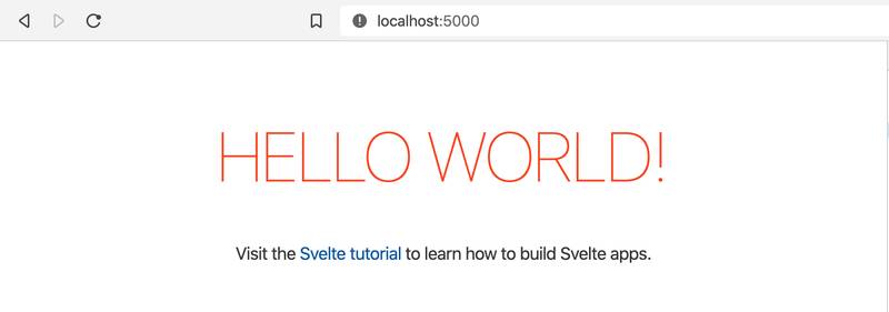 running development server Running development server on localhost:5000