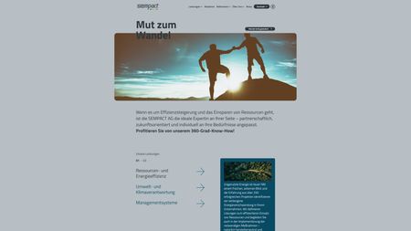 Startseite der Webseite von Sempact AG Startseite der Webseite von Sempact AG